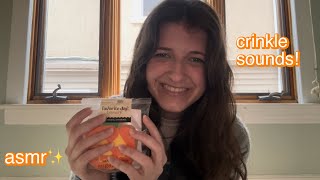 asmr  crinkles soft spoken [upl. by Twedy672]