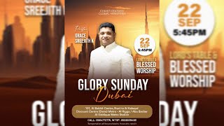 SUNDAY WORSHIP DXB  llive Stream  Pr Grace Sreejith K amp Team Ministering  22092024 [upl. by Eimirej]