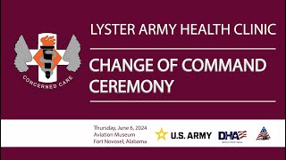 Lyster Army Health Clinic Change of Command Ceremony [upl. by Nahsez392]