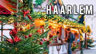 🎅🏻The Most Famous Christmas Market in Netherlands 4K Haarlem Christmas Market 2023 [upl. by Airemat921]