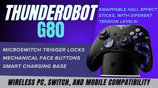 Thunderobot G80 Early Review Swappable Hall Effect Thumbstick Modules  Adjustable Tension [upl. by Lorry]