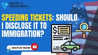 Speeding Tickets Should I Disclose it to Immigration [upl. by Elaine764]