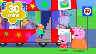 The Double Decker Party Bus 🚌  Peppa Pig Full Episodes [upl. by Leisam]