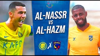 AL NASSR 44 AL HAZM  CRISTIANO RONALDO SUSPENDIDO  Saudi Pro League [upl. by Borries827]