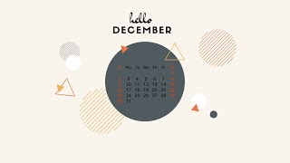 2018 December Calendar Printable With Holidays [upl. by Mcneely]