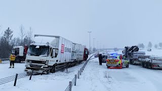 Fullt snøkaos på Østlandet [upl. by Mccreery]