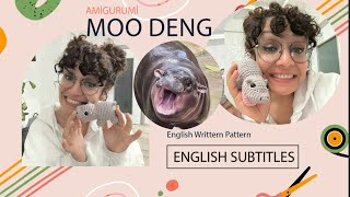 Amigurumi Moo Deng  Crochet Moo Deng  Crochet Hippo  Amigurumi Hippo diy [upl. by Veronika]