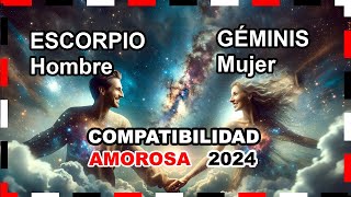 Compatibilidad Amorosa 2024 Géminis Mujer y Escorpio Hombre 🌟💖 géminis escorpio predicciones [upl. by Avan775]