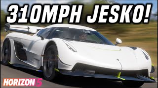 FASTEST Jesko Top Speed Tune  310MPH500KPH  Forza Horizon 5 [upl. by Oile]