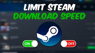 How to Unlimit  Limit Steam Download Speed 2024 Tutorial [upl. by Niuq]