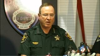 Fla sheriffs heated response to reporters question about gunfight comment [upl. by Montagna135]