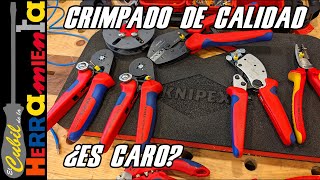 CRIMPADORAS KNIPEX PARA PUNTERAS O TERMINALES ELECTRICOS [upl. by Artemisa]