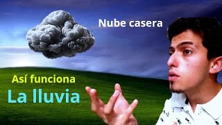 ¿De dónde viene la lluvia Explicación con nube casera [upl. by Maitilde282]