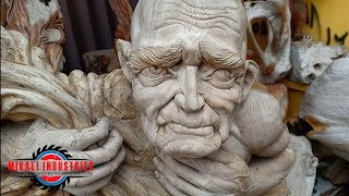 THE BEST WOOD CARVING IN THE WORLD  Realistic Sculptures [upl. by Biddy]