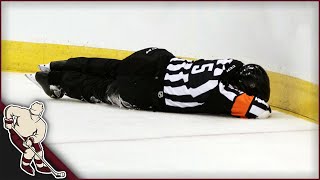 NHL Refs Getting Hit Part 1 [upl. by Publia]