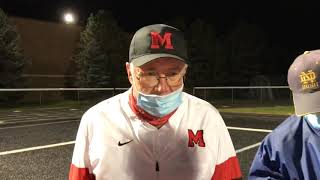 St Mary’s coach George Porritt talks about playing in coronavirus times and win over Walled Lake [upl. by Leissam605]