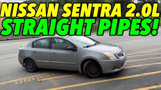 2012 Nissan Sentra 20L w STRAIGHT PIPES [upl. by Africa527]