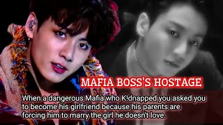 jungkook oneshot Mafia bosss hostage  when he asks you to become his girlfriend [upl. by Ynaffik]