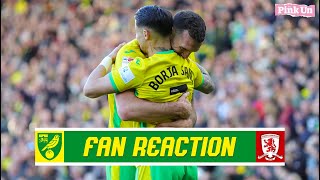 ‘Anything’s possible under Thorup’  Fan Reaction  Norwich City 33 Middlesbrough  The Pink Un [upl. by Dick]