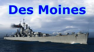 World of WarShips Des Moines  6 Kills 304K Damage [upl. by Adyeren]