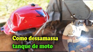 Como dessamassa tanque de moto [upl. by Nilek]