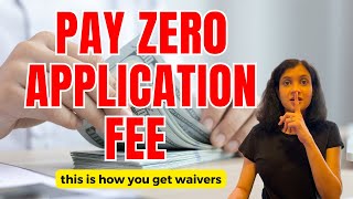 Simplest ways to get MS Application Fee Waiver [upl. by Menides]