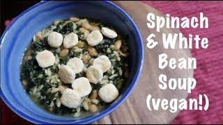 Spinach amp White Bean Soup vegan [upl. by Engedi]