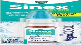 Vicks Sinex SEVERE Nasal Spray with VapoCOOL Soothing Vicks Vapors Decongestant Medicine Review [upl. by Alburga997]