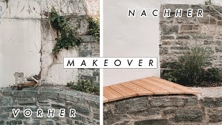 DIY Garten Makeover  Beet anlegen  Sitzecke aus Holz selber bauen  EASY ALEX [upl. by Repotsirhc]