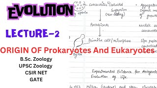 Origin of Prokaryotic and Eukaryotic Cell  Evolution  Zoology  Notes pdf link in description [upl. by Ytomit]