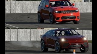 Forza 7 Lamborghini Urus vs Jeep Grand Cherokee SRT8 Trackhawk on Top Gear TRACK [upl. by Aiciruam]