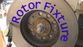 How to Skim a Disc Brake with a DIY Lathe Fixture resurfacing fix [upl. by Portuna]