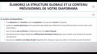 Réalisez votre présentation  Choisissez les contenus de votre présentation [upl. by Eiral]