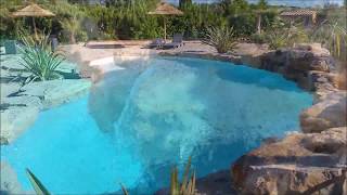 piscine naturelles avec Rochers Cascade d eau bambous [upl. by Gilbye362]