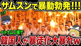 「何があったの？」サムスンのベトナム工場でK国人による暴動で！数千人が暴徒化する大惨事にwww【海外の反応・ゆっくり解説】 [upl. by Broddie]