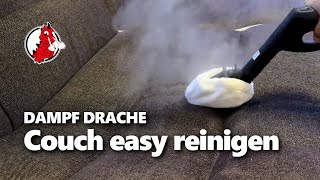 Dampfdrache Couch Sofa reinigen [upl. by Alset]