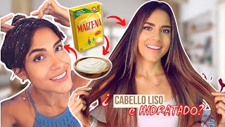 MASCARILLA DE MAIZENA para EL CABELLO • CÓMO ALISAR el CABELLO NATURALMENTE [upl. by Won]