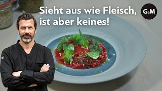 Andreas Caminadas fleischloses Carpaccio  GaultMillau Schweiz [upl. by Atinnek]