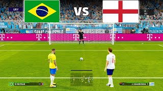 Brazil Vs England  Vini Jr vs Bellingham  Penalty Shootout [upl. by Smallman]