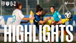 Highlights  ParmaChievo  Serie B Femminile 202425 [upl. by Aitak78]