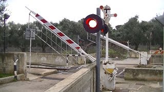 Spoorwegovergang Valenzano Lamie I  Railroad crossing  Passaggio a livello [upl. by Hallsy]