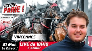 ICI on PARIE  Vincennes Quinté et pronostics en live de lhippodrome Vendredi 31 Mai 2024 [upl. by Besse]