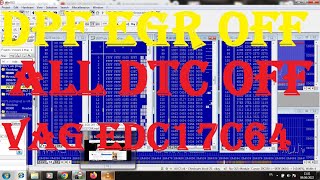 35 EGR DPF OFF WinOLS ALL DTC OFF VAG EDC17C64 [upl. by Aia]