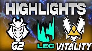 G2 ESPORTS VS VITALITY HIGHLIGHTS LEC 2024 SUMMER SEASON JORNADA 8  LEAGUE OF LEGENDS  ESPAÑOL [upl. by Uni]