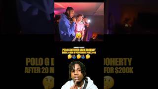 Polo G wasn’t feelin Jack Doherty’s Party 😭🤷🏽‍♂️💯 polog hiphop rap [upl. by Rheingold]