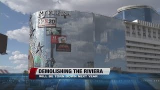 LVCVA votes to move forward on Riviera demolition expected for 2016 [upl. by Koran941]