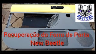 Recuperação do forro de porta e repintura da parte interna New Beetle [upl. by Hsemin]