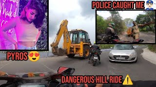 Police caught pyros🥲 dangerous hill ride ❌ pyros😍 pyrosquad [upl. by Arihsan]