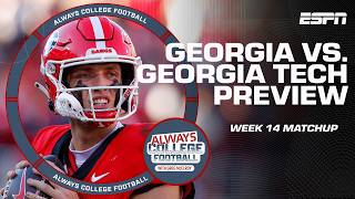 Can Georgia take care of Georgia Tech in Week 14  Always College Football [upl. by Leumas203]