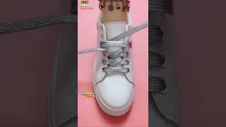 Tie shoelaces crisscross trendy design Sneaker lacing tips shorts shoeslacestyles tie [upl. by Clarine]